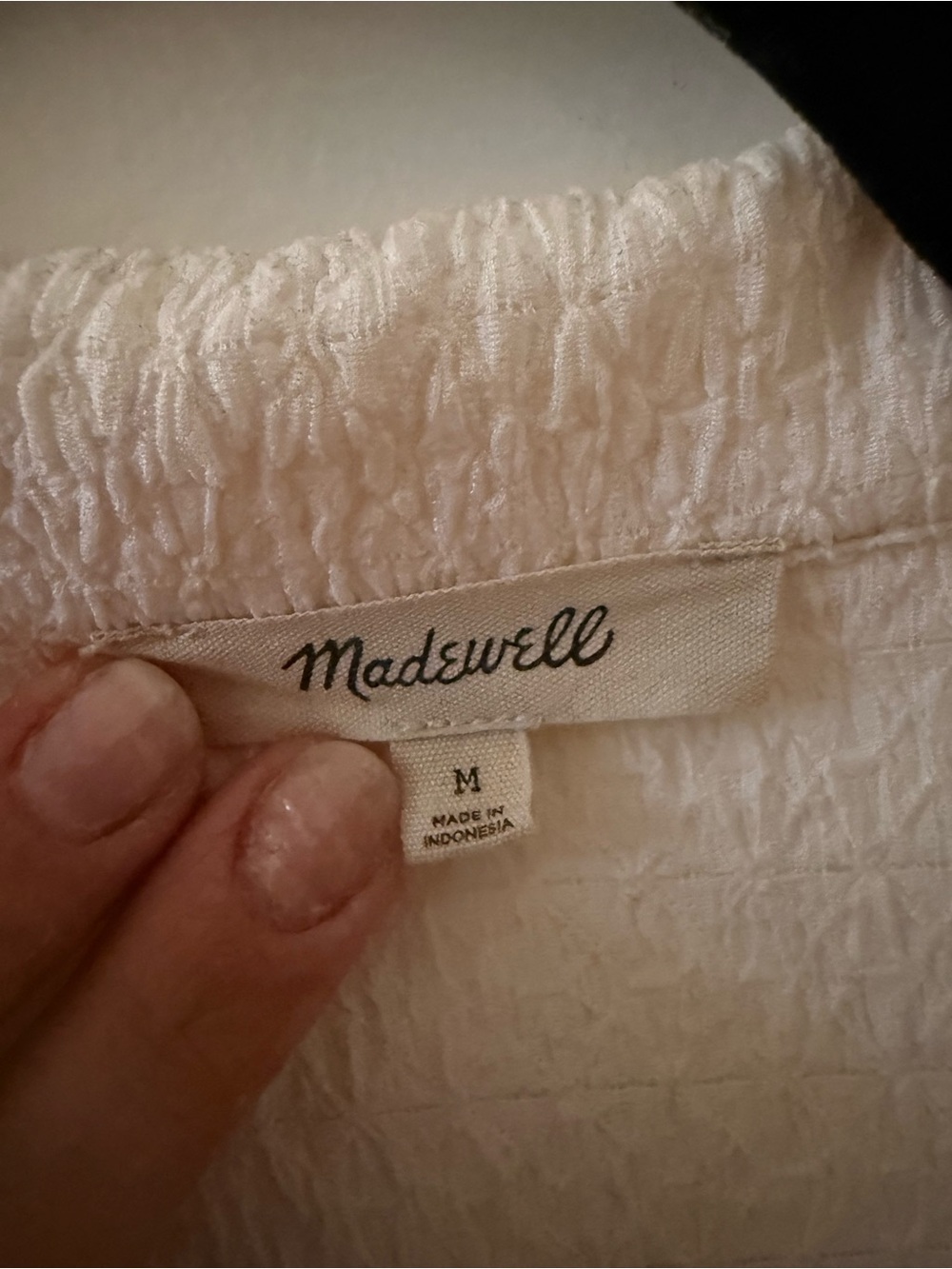 Madewell Cream Textured Tank & Button-Front Shirt Set - Picture 4 of 8